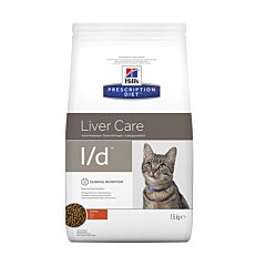Hills Prescription Diet Feline Liver Care l/d au Poulet 1,5kg