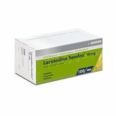 Loratadine Sandoz 10mg 100 Comprimés
