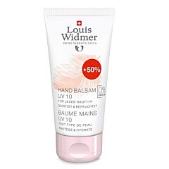 Louis Widmer Baume Mains UV10 Sans Parfum Tube 50ml + 25ml GRATUITS