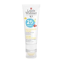 Louis Widmer Kids Skin Protection Cream SPF25 - Zonder Parfum - 25ml + Lipstick SPF50