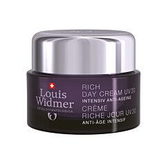 Louis Widmer Crème Riche Jour Anti-Âge Intensif Peau Sèche UV30 Sans Parfum Pot 50ml