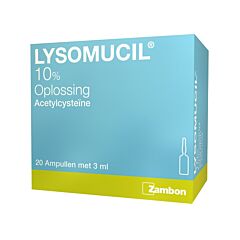 Lysomucil 10% Solution Toux Grasse 20 Ampoules x 3ml