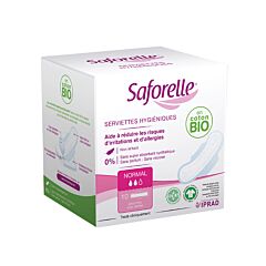 Saforelle Coton BIO Maandverbanden Normaal 10 Stuks