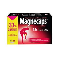 Magnecaps Muscles PROMO 84 Gélules + 28 Gélules GRATUITES
