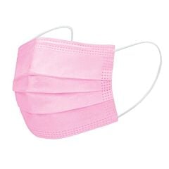 Roze Wegwerp Mondmaskers 50 Stuks