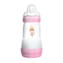 MAM Easy Start Anti-Colique Biberon 260ml - 0+M - Rose/Tigre - 1 Pièce