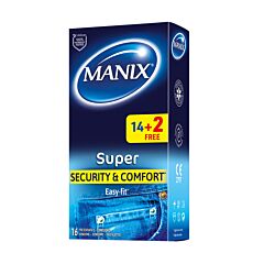 Manix Super Security & Comfort Easy-Fit PROMO 14 Préservatifs + 2 GRATUITS