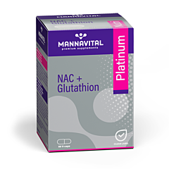MannaVital NAC+ Glutathion Platinum - 60 V-Capsules
