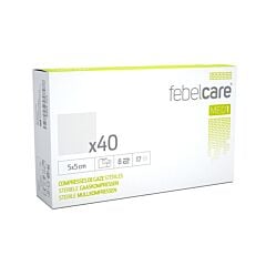 Febelcare Compresse Gaze Stérile 5x5cm 40 Pièces