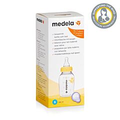 Medela Biberon pour Lait Maternel 150ml avec Tétine Débit Faible 1 Pièce