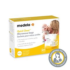 Medela Quick Clean Sach de Désinfection Micro-Ondes 5 Pièces