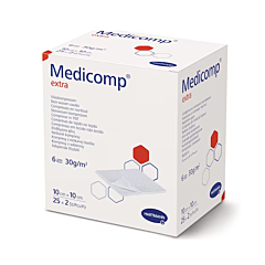 Hartmann Medicomp Extra Vlieskompressen - 10x10cm - 50 Stuks