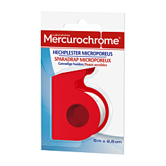 Mercurochrome Sparadrap Microporeux 5mx2,5cm 1 Rouleau