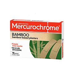 Mercurochrome Pansements Bambou 18 Pièces