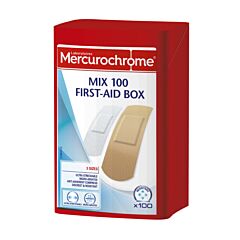 Mercurochrome Mix First-Aid Box Pansements 100 Pièces