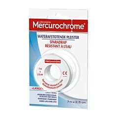 Mercurochrome Waterafstotende Pleister 7mx2,5cm 1 Rol