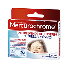 Mercurochrome Zelfklevende Hechtstrips - 16 Stuks