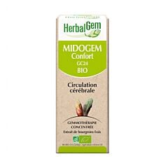 Herbalgem Midogem Confort Complexe Circulation Cérébrale Flacon Compte Gouttes50ml