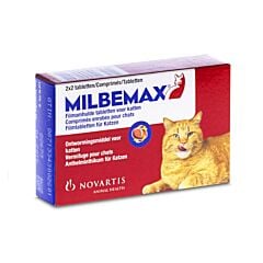 Milbemax Ontworming - Katten - 4 Filmomhulde Tabletten