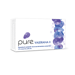 Pure Valeriana+ Sommeil & Stress 20 Comprimés Pelliculés