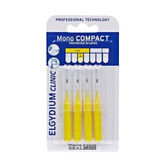 Elgydium Clinic Mono Compact Brosses Interdentaires 1mm Jaune 4 Pièces