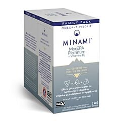 Minami MorEPA Platinum Oméga-3 + Vitamine D3 - 2x60 Softgels