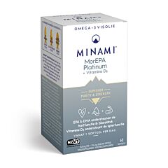 Minami MorEPA Platinum Oméga-3 + Vitamine D3 60 Softgels