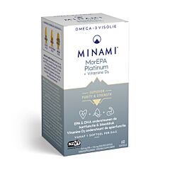 Minami MorEPA Platinum Oméga-3 + Vitamine D3 - 60 Softgels