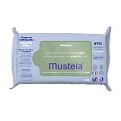 Mustela Lingettes Nettoyantes 60 Pièces