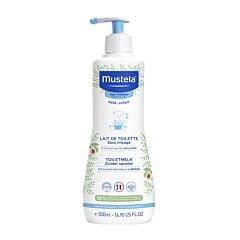 Mustela Lait de Toilette Sans Rincage Peau Normale Flacon Pompe 500ml