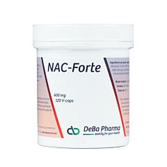 Deba Pharma NAC-Forte 600mg N-Acétyl-L-Cystéine 120 V-Capsules