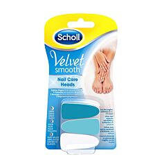 Scholl Velvet Smooth Elektronische Nagelverzorging Navulling 3 Koppen