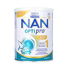 Nestlé NAN Optipro HA 1 Lait pour Nourrissons Bébé 0-6 Mois 800g