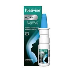 Nesivine 0,05% Solution pour Pulvérisation Nasale Adultes & Enfants dès 7 Ans Spray 10ml