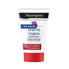 Neutrogena Geconentreerde Handcrème - Zonder Parfum - Promo 50 + 25ml GRATIS