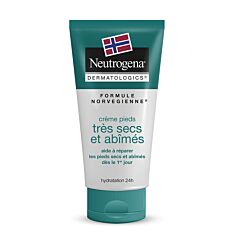 Neutrogena Crème Pieds Très Secs & Abîmés Hydratation 24h Tube 100ml