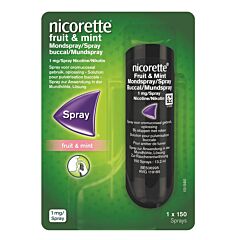 Nicorette Fruit & Mint 1 Mg Spray 150 Dosissen