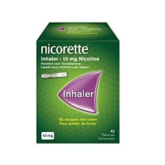 Nicorette Inhaleur 10mg Nicotine 42 Cartouches + 1 Embout Buccal