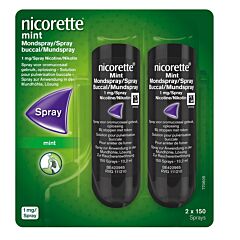 Nicorette Mint Mondspray 2x150 Sprays 1mg/spray