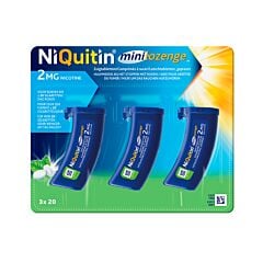 NiQuitin Minilozenge 2 mg | 60 nicotine zuigtabletten