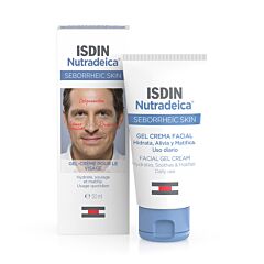 Isdin Nutradeica Gel Crème Visage Peau Séborrhéique Tube 50ml
