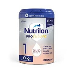 Nutrilon Profutura 1 Duo Biotik Zuigelingenmelk baby 0-6 maanden poeder 800g