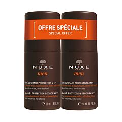 Nuxe Men Déodorant Protection 24h Roll-On Duo Pack PROMO 2x50ml