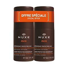 Nuxe Men Deo Roller 24u Bescherming Promo 2x50ml