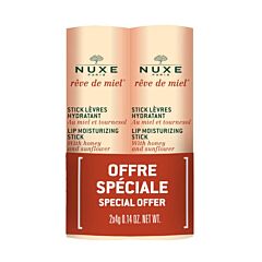 Nuxe Rêve de Miel Stick Lèvres Hydratant Duo 2x4g