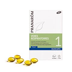 Pranarôm Oleocaps+ Voies Respiratoires Bio 30 Capsules