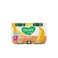 Olvarit Banane 4m+ 2x125g