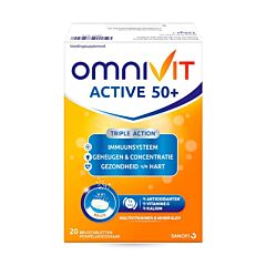 Omnivit Active 50+ 20 Comprimés Effervescents