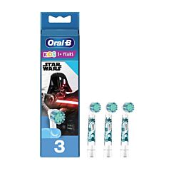 Oral-B Kids Star Wars Brossettes pour Brosse à Dents Electrique - Extra Doux - 3 Pièces