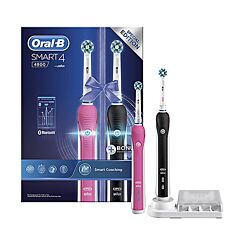 Oral-B Smart 4900W Zwart/Roze Elektrische Tandenborstel 2 Stuks